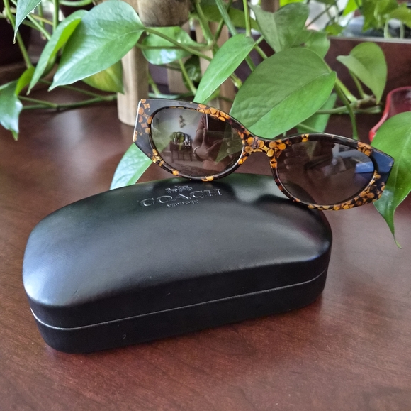 Coach Brown Patterned Sunglasses - Picture 1 of 4